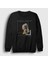 Unisex Siyah Girl With A Pearl Earring Johannes Vermeer Sweatshirt 1