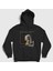 Unisex Siyah Girl With A Pearl Earring Johannes Vermeer Kapüşonlu Sweatshirt 1