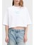 Pamuklu Relaxed Fit Işleme Logolu Crop T Shirt LV047C202GYAA Bayan T Shirt LV047C202G Yaa 1