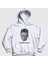 Unisex Beyaz Living Kills Albert Camus Kapüşonlu Sweatshirt 1