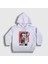Unisex Çocuk Beyaz Angel Müzik Sade Kapüşonlu Sweatshirt 1