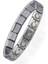 Ay Yıldız Türk Bayrağı Italyan Charm Unisex Çelik Bileklik SCB55 1