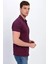Erkek Mürdüm Polo Yaka Likralı T-Shirt T621 1