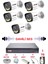 5 Li Sesli Gece Renkli Görüş Güvenlik Kamerası Su Geçirmez Güvenlik Kamerası Seti 5590S 1tb 1