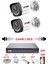 2 Li Sesli Gece Renkli Görüş Güvenlik Kamerası Su Geçirmez Güvenlik Kamerası Seti 5590S 320GB 2