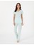 Kadın Mint Kısakollu Pijama Takımı 50318972-VR090 1