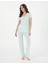 Kadın Mint Kısakollu Pijama Takımı 50318972-VR090 4