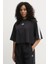 Essentials 3-Stripes Kadın Pamuklu Siyah Rahat Kesim T-Shirt 2