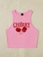 Kadın Pembe "cherry" Baskılı Kolsuz Crop Atlet - Yazlık Sokak Stili 4