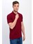 Erkek Bordo Polo Yaka Likralı T-Shirt T621 1