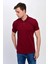 Erkek Bordo Polo Yaka Likralı T-Shirt T621 5
