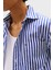 % 100 Pamuk Regular Fit Uzun Kollu Çizgili Gömlek Erkek Gömlek MW0MW39451 0A4 4