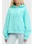 % 100 Pamuk Relaxed Fit Kapüşonlu Sweat Bayan Sweat DW0DW19414 L61 1