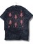 Unisex Çilek Kız Sırt Baskılı Yıkamalı T-Shirt, Oversize Yaz Meyve Temalı Vintage Tişört 3