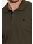 Erkek Haki Polo Yaka Likralı T-Shirt T621 2