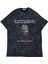 Oversize The Book Of Souls Ense Baskılı Yıkamalı T-Shirt, Unisex Iron Maiden Temalı Retro Tişört 3