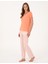 Kadın Somon Kısakollu Pijama Takımı 50319002-VR204 4