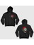 Unisex Siyah Poster Skull Limp Bizkit Sırt Baskılı Fermuarlı Kapüşonlu Sweatshirt 1