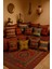 Kilim Desen (70CMX70CM) Şönil Kumaş Püsküllü Kare Ev Bahçe Minder Kılıfı 2