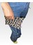 Leopar Desenli Denim Pasaport Cüzdanı 1