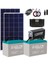 Solar Mini Ev Paketi TV + Mini Buzdolabı + Aydınlatma– 1200W Modifiye Sinus İnverter + 2x 240W Güneş Paneli + 2x 12V 100AH Jel Akü 1