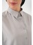 103901 Oversize Basic Tesettür Gömlek - A.gri 5