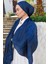 Liva Desen Shine Line Şal Siyah-Indigo 3