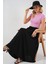 Kadın Uzun Ayrobin Etek 8050 - Siyah 3