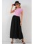 Kadın Uzun Ayrobin Etek 8050 - Siyah 5