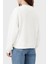 % 100 Pamuk Boxy Fit Bisiklet Yaka Sweat Bayan Sweat DW0DW19408 Ybl 3