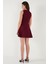 Regular Fit Kloş Etekli Bağlama Detaylı Kolsuz Mini Elbise Bayan Elbise 6525592 7