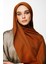 Mayra Desen Çift Taraflı Şal Koyu Haki-Tarçın 3