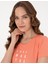 Kadın Somon Kısakollu Şort Pijama Takımı 50319060-VR204 2
