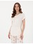Kadın Krem Kısakollu Lohusa Pijama Takımı 50319052-VR071 3