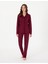 Kadın Bordo Gömlek Pijama Takımı 50319062-VR014 1