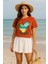 Kadın Beyaz Oversize Tişört – I Love Beach Baskılı Yazlık Pamuklu Kısa Kollu T-Shirt 1