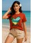 Kadın Beyaz Oversize Tişört – I Love Beach Baskılı Yazlık Pamuklu Kısa Kollu T-Shirt 2