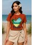 Kadın Beyaz Oversize Tişört – I Love Beach Baskılı Yazlık Pamuklu Kısa Kollu T-Shirt 3