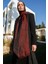 Vera Desen Shine Line Şal Siyah-Bordo 2