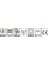 Uzmlight Horoz LED Bant Armatür 60W 6500K 6500LM 120CM ( Siyah Kasa Kristal )( Gama Serisi ) (20AD) 2