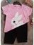 Is Berceste Stay Cute Pembe Kısa Kol Kız Çocuk Alt Üst Takımı 2
