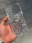 Iphone 16 Pro Max Uyumlu Işıltılı Kalp Figürlü Epoksi Tasarım Sert Şeffaf Silikon Kılıf 4