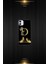 Siyah Desenli Gold Harf-H 1