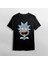 Rick And Morty - Rick Yüz - Model 1 %100 Pamuklu Bisiklet Yaka T-Shirt 2
