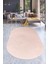 Peluş Halı Pembe Cool Yıkanabilir Oval Post Kesme Yolluk Kilim Salon Halısı Modelleri 1