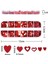 Kırmızı Tırnak Süsleme Folyo Pulları Kalp Dizayn Nail Art 4