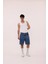 Erkek Beyaz Fitilli Tanktop Sporcu Atlet 1