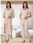 Dvina Effortt Lohusa Sabahlıklı Pijama Takımı Bej - 8024 1