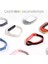 Xiaomi Mi Band 7/6/5/4 Ile Uyumlu Tam Kaplayan Silikon Çerçeveli Bilek Kalınlığına Göre Ayarlanabilen Hafif ve Bileği Rahatsız Etmeyen Kaliteli Hasır Örme Kumaş Kordon 3