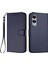 Samsung Galaxy S25 Edge Deri Cüzdan Standı Telefon Kılıfı Bilek Kayışı ile (Yurt Dışından) 1